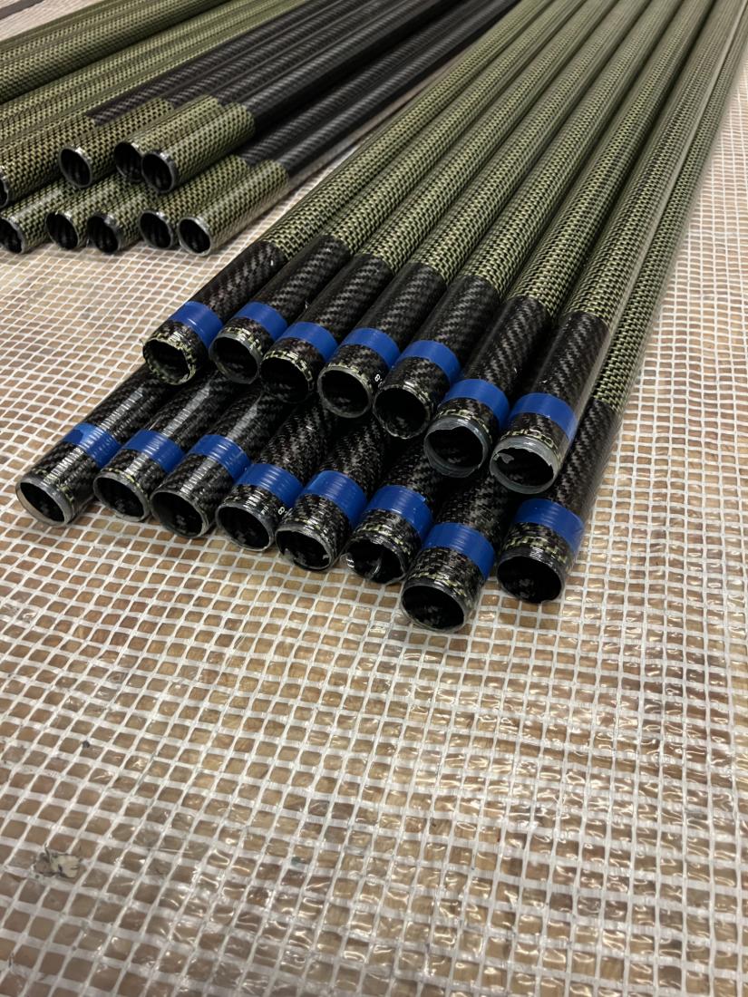 Manche carbone aramide kayak polo